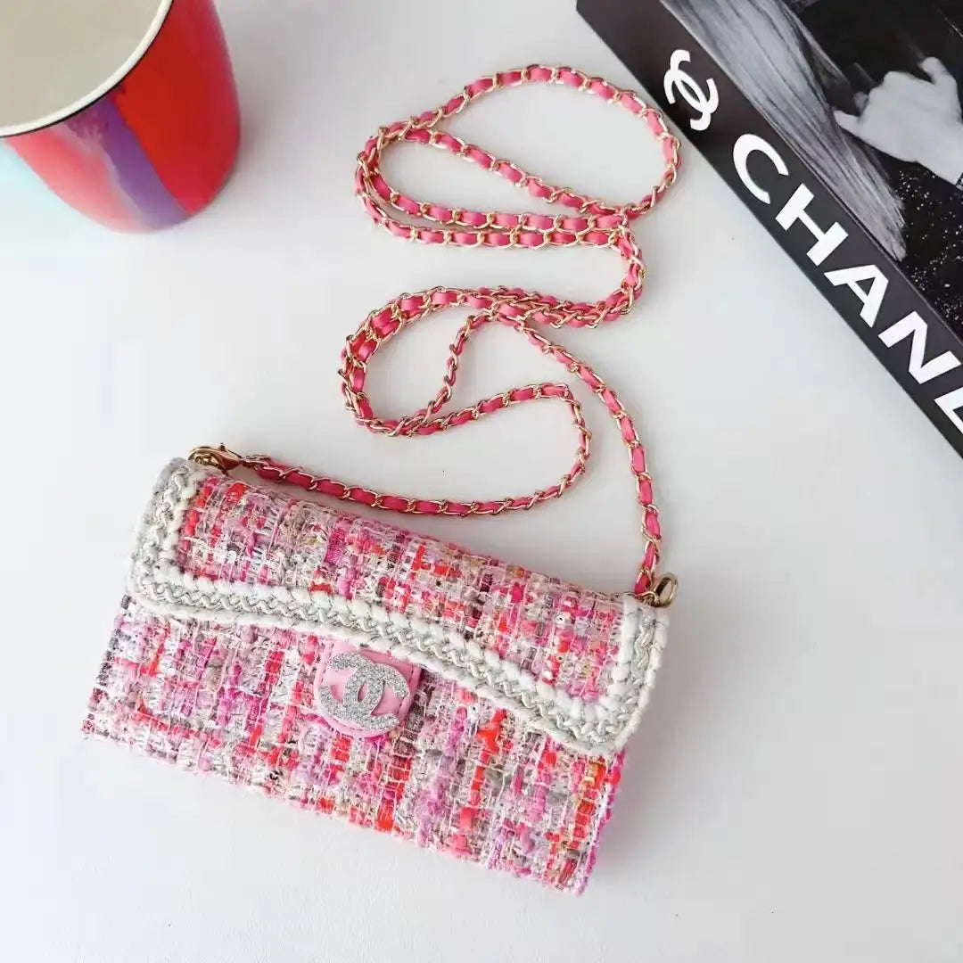 CC Monogram Leather iPhone Case Bag