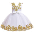 New Baby Little Toldder Kids Sequins Girl Dresses For Wedding Bridesmaid Princess Party Graduation