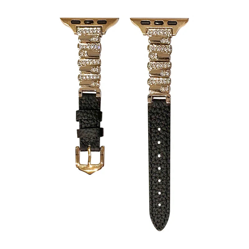 Irregular Leather Strap For Apple Watch