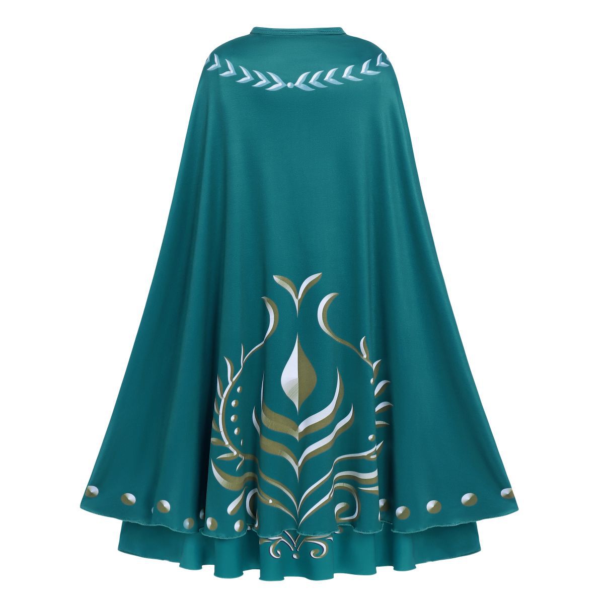 Frozen 2 Anna Costume Set Girl Dress Cape Cosplay Party Holiday Halloween