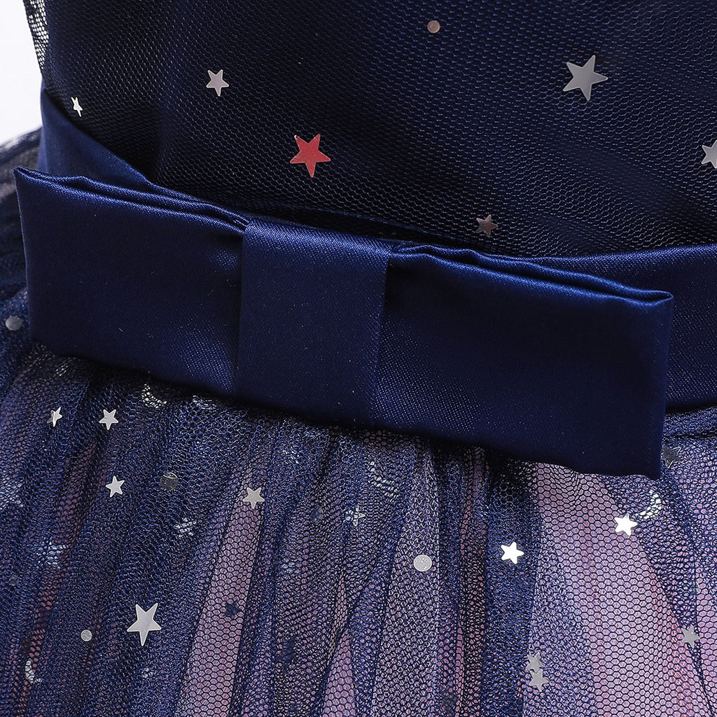 Frozen 2 Inspired Sequins Star Costume Princess Elsa Dress for Girls