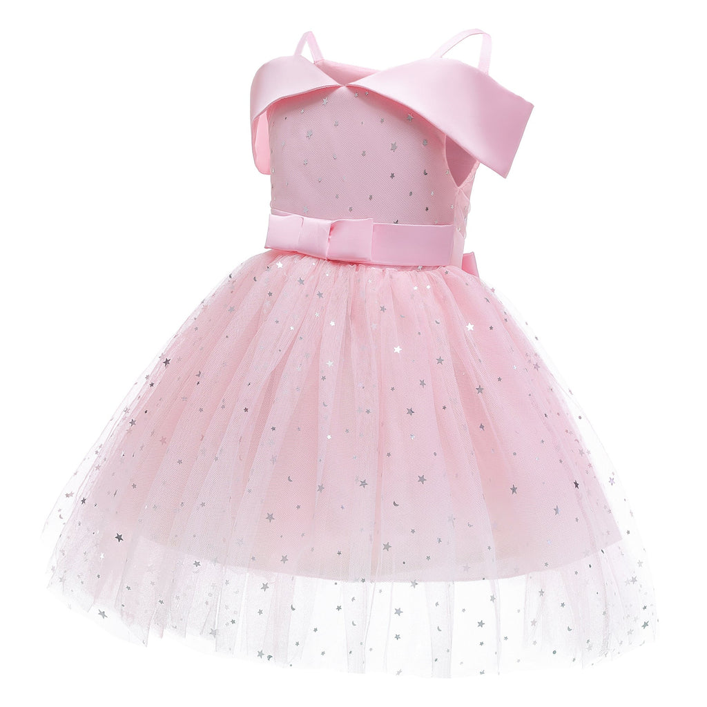 Frozen 2 Inspired Sequins Star Costume Princess Elsa Dress for Girls