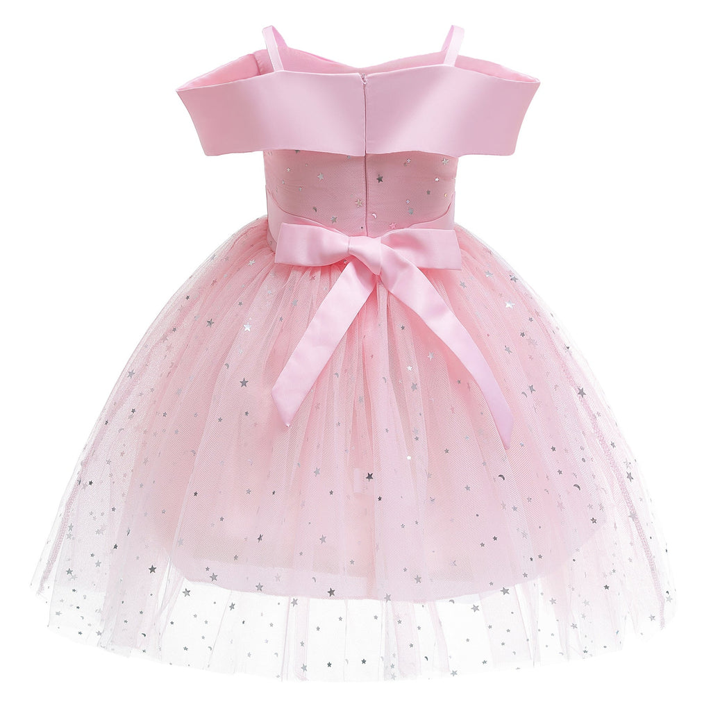 Frozen 2 Inspired Sequins Star Costume Princess Elsa Dress for Girls