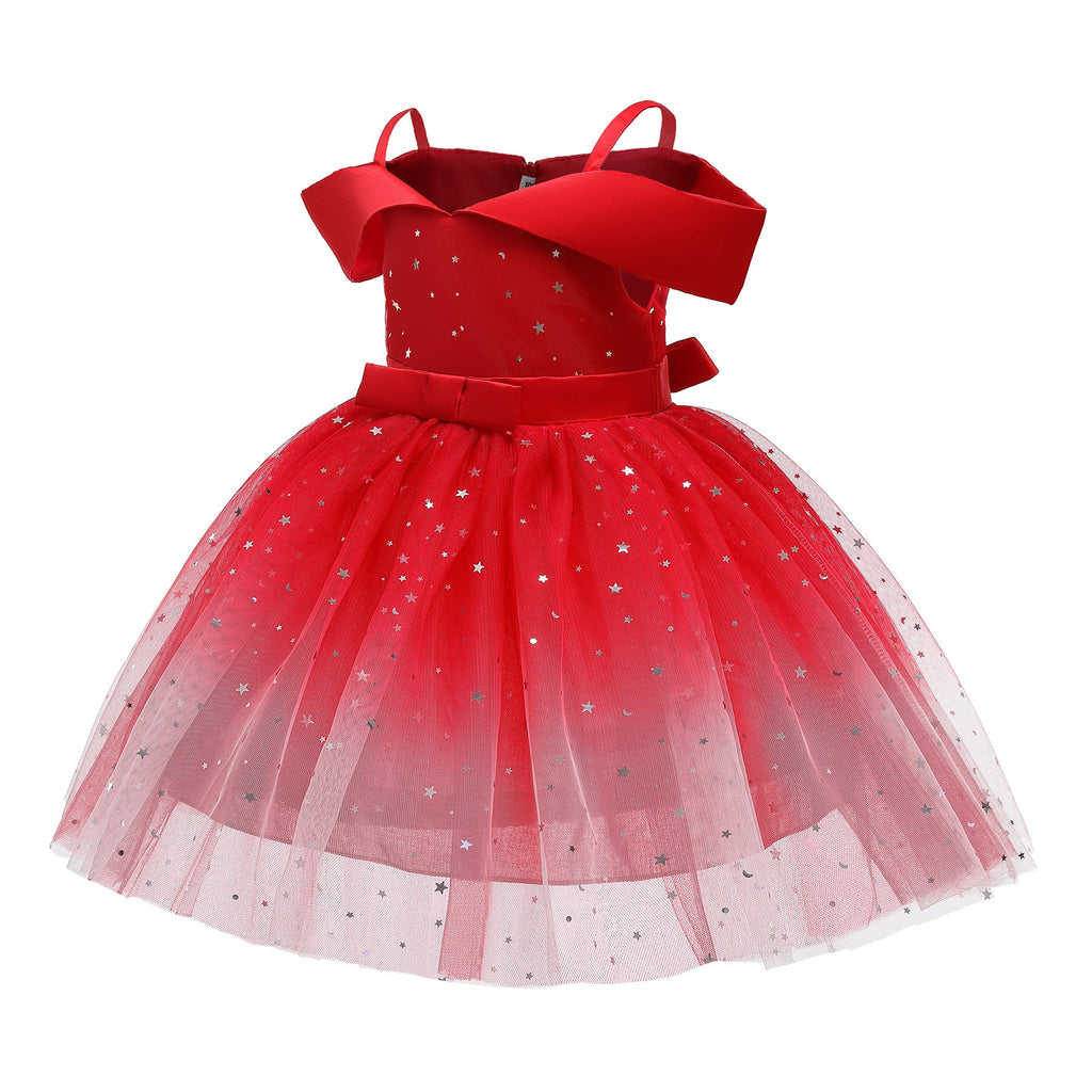 Frozen 2 Inspired Sequins Star Costume Princess Elsa Dress for Girls