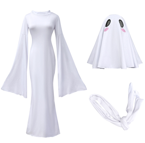 Women Sexy Ghost Lady Apricot Lady Drag Cosplay Costume
