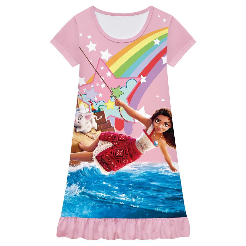 Moana 2 Pua Stars Nightgown Pajamas For Girls