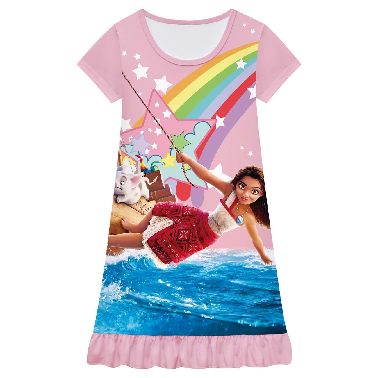 Moana 2 Pua Stars Nightgown Pajamas For Girls