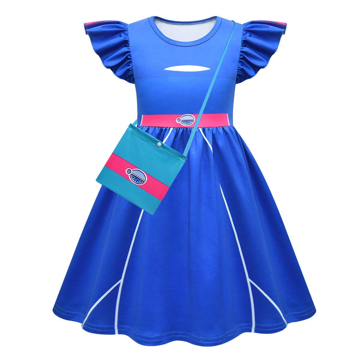 Zombies 4 Halloween Addison Cosplay Costume Dress Blue Uniform For Girls
