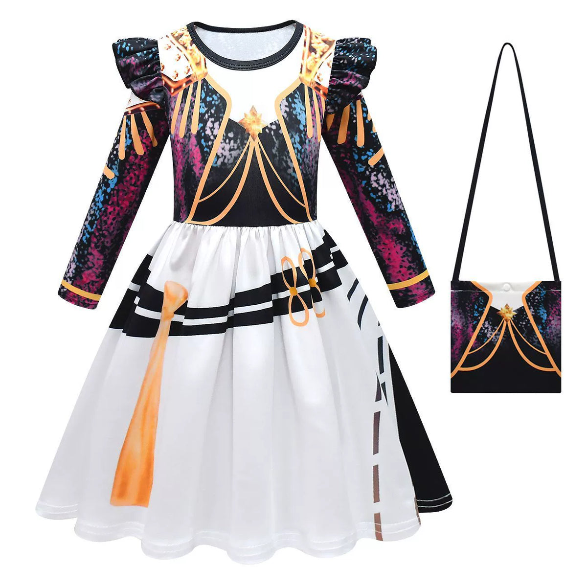 KPop Demon Hunters Rumi Zoey Cosplay Party Costume Dress Set For Girls