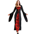 Women's Halloween Witch Costume Gothic Vampire Adult Cosplay Dress