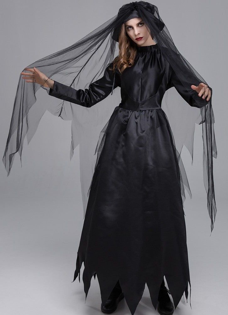 Women Ghost Bride Zombie Bride Ghost Lady Apricot Lady Drag Cosplay Costume