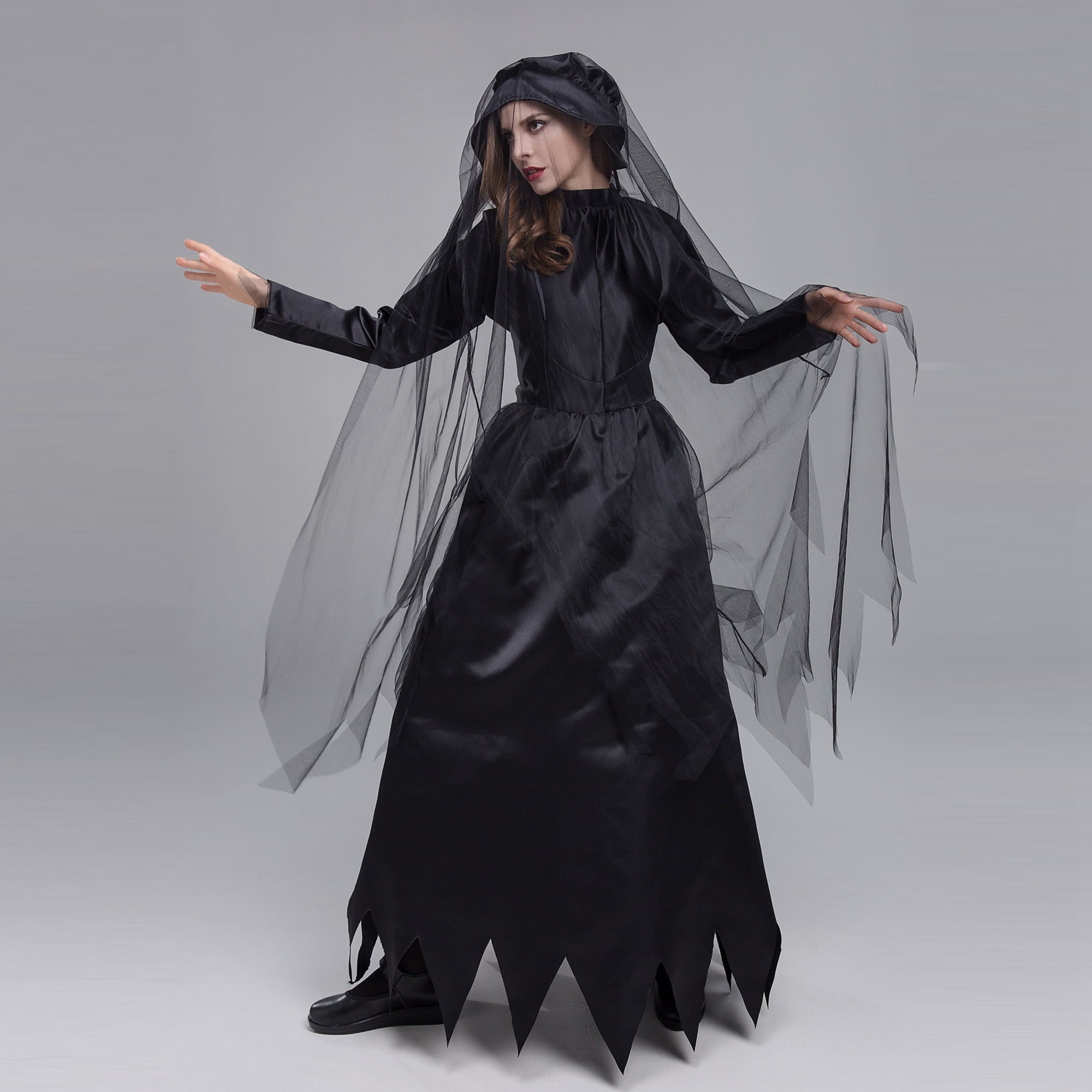 Women Ghost Bride Zombie Bride Ghost Lady Apricot Lady Drag Cosplay Costume