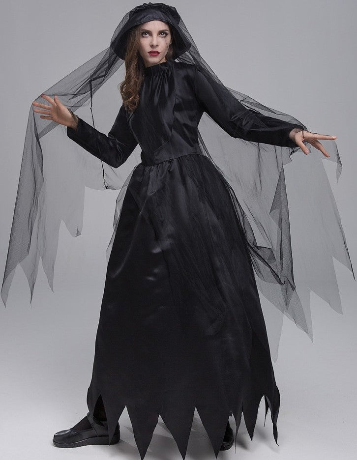 Women Ghost Bride Zombie Bride Ghost Lady Apricot Lady Drag Cosplay Costume