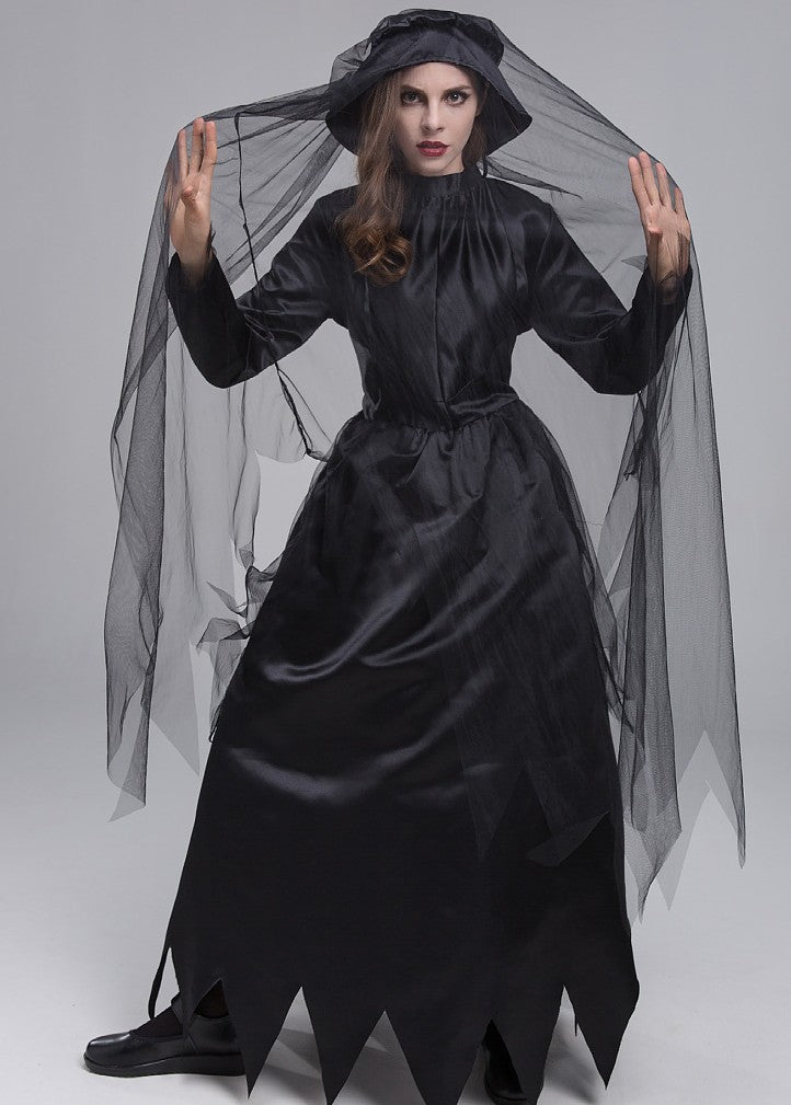 Women Ghost Bride Zombie Bride Ghost Lady Apricot Lady Drag Cosplay Costume