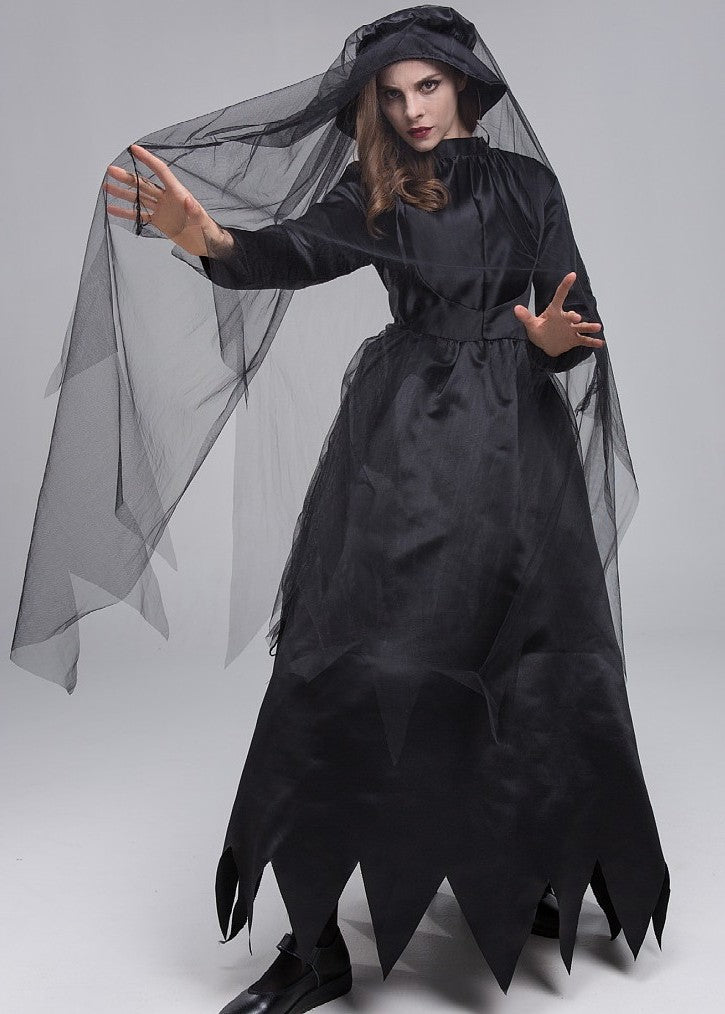 Women Ghost Bride Zombie Bride Ghost Lady Apricot Lady Drag Cosplay Costume
