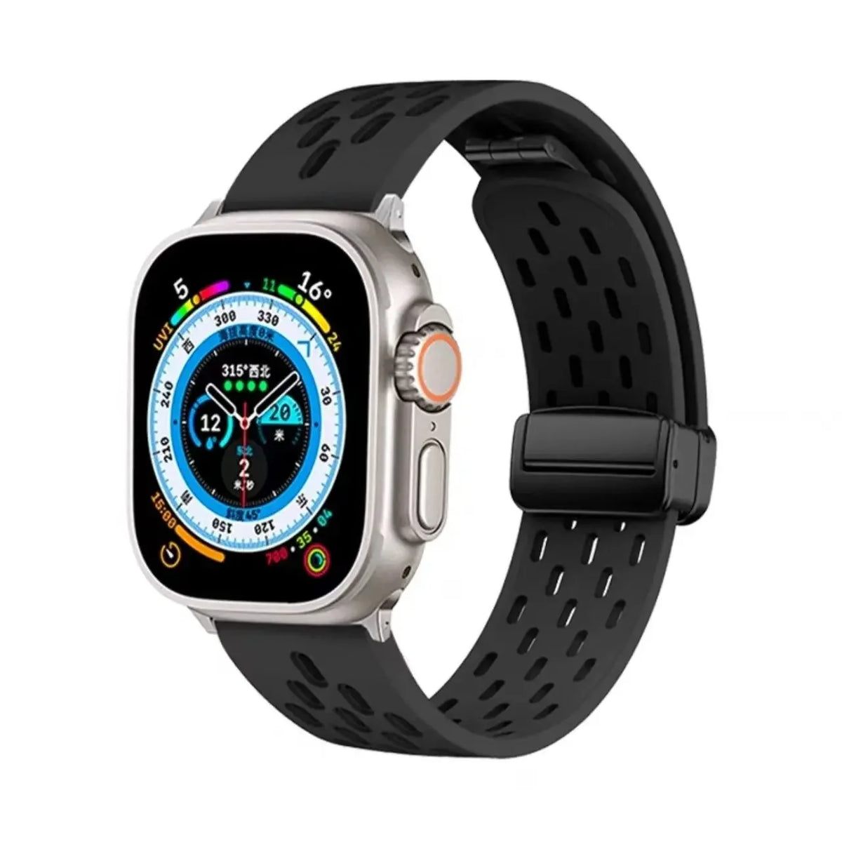Folding Clasp Sports Silicone Strap