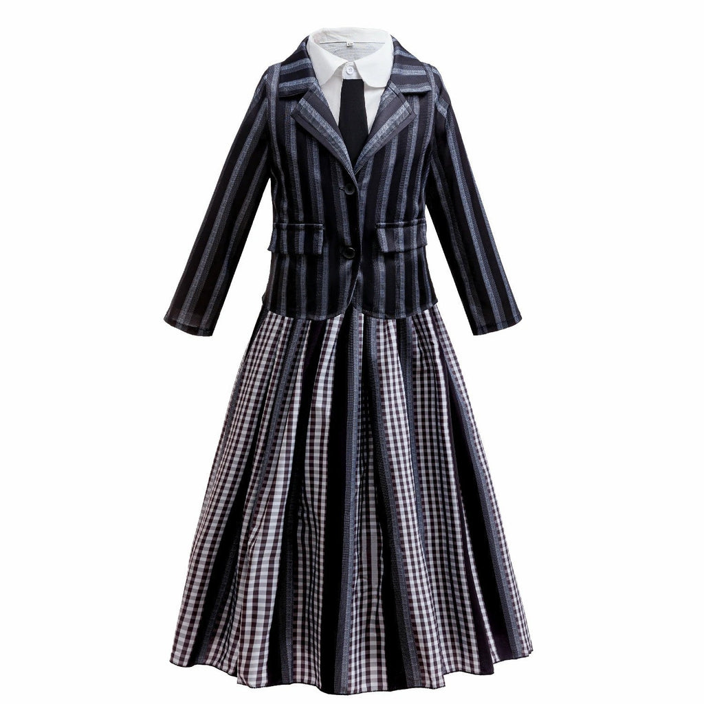 Addams Family Wednesday Academy Uniform costume Kids Outfits for Girls