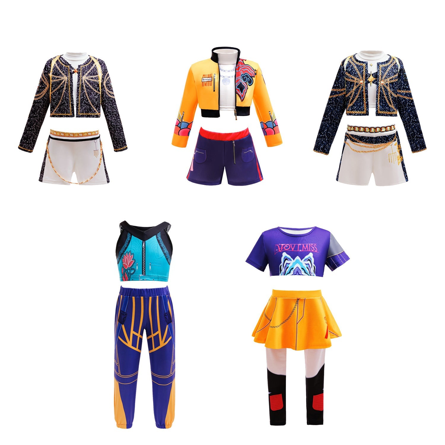 KPop Kids Demon Hunters Zoey Rumi Costume Jacket Outfit For Girls