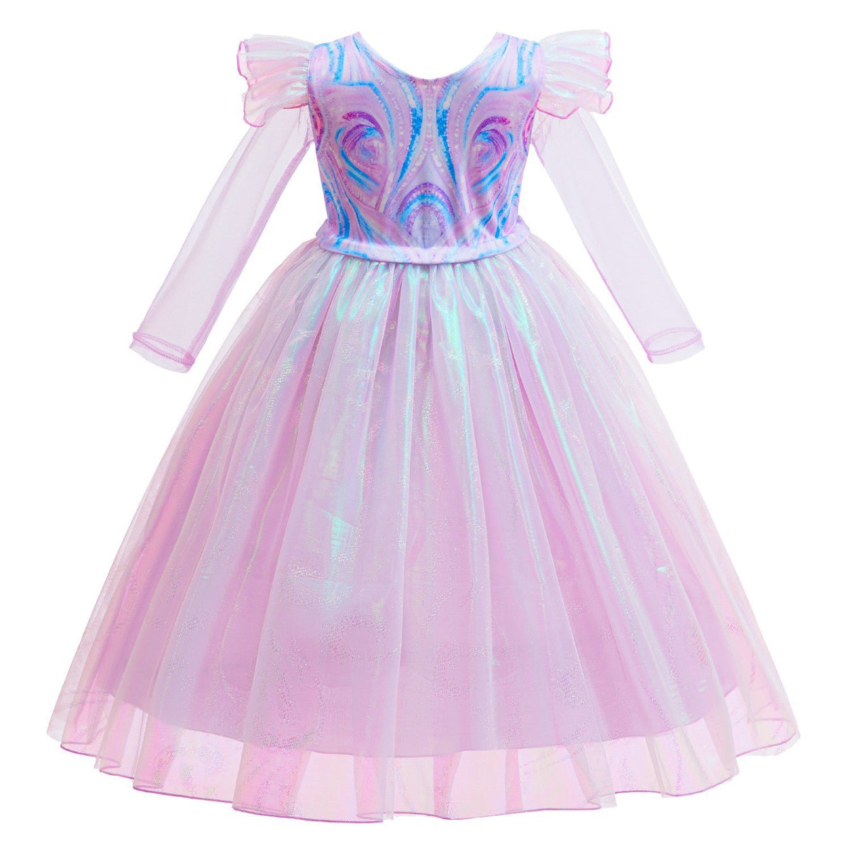 New Wicked Kids Glinda Cosplay Princess Costume Dress For Girls