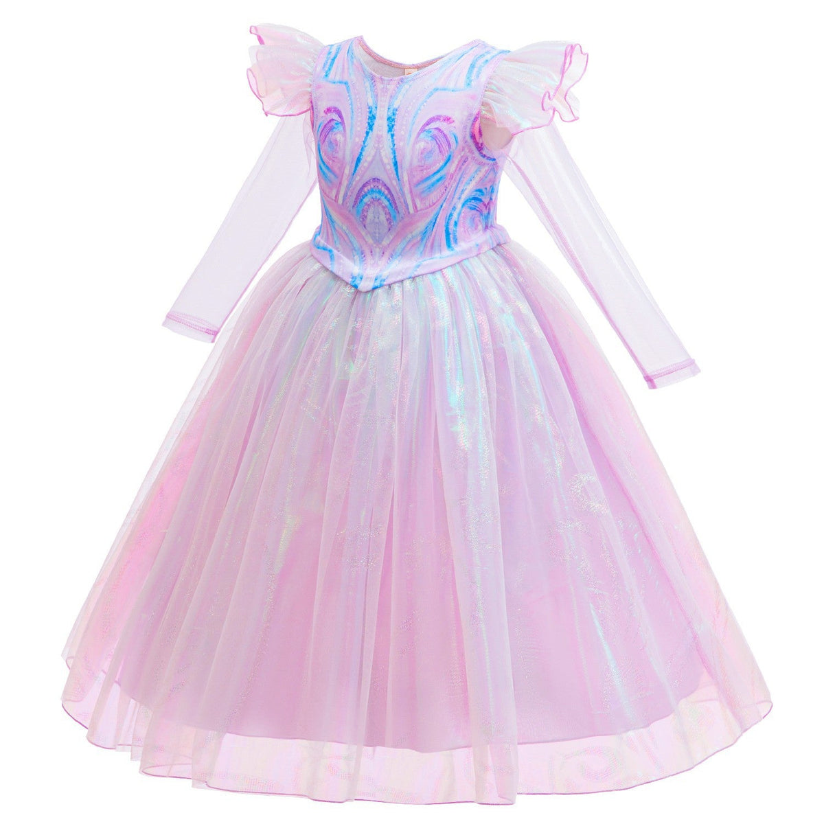 New Wicked Kids Glinda Cosplay Princess Costume Dress For Girls