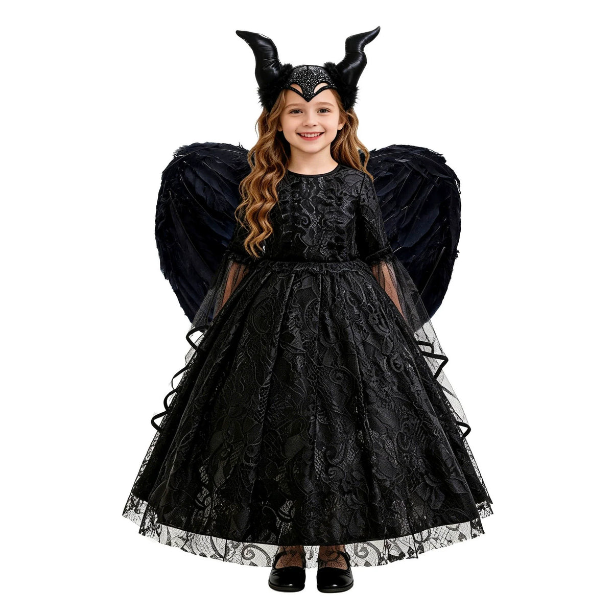 Sleeping Beauty Maleficent Evil Queen New Girl Costume Dress Cosplay Party Holiday