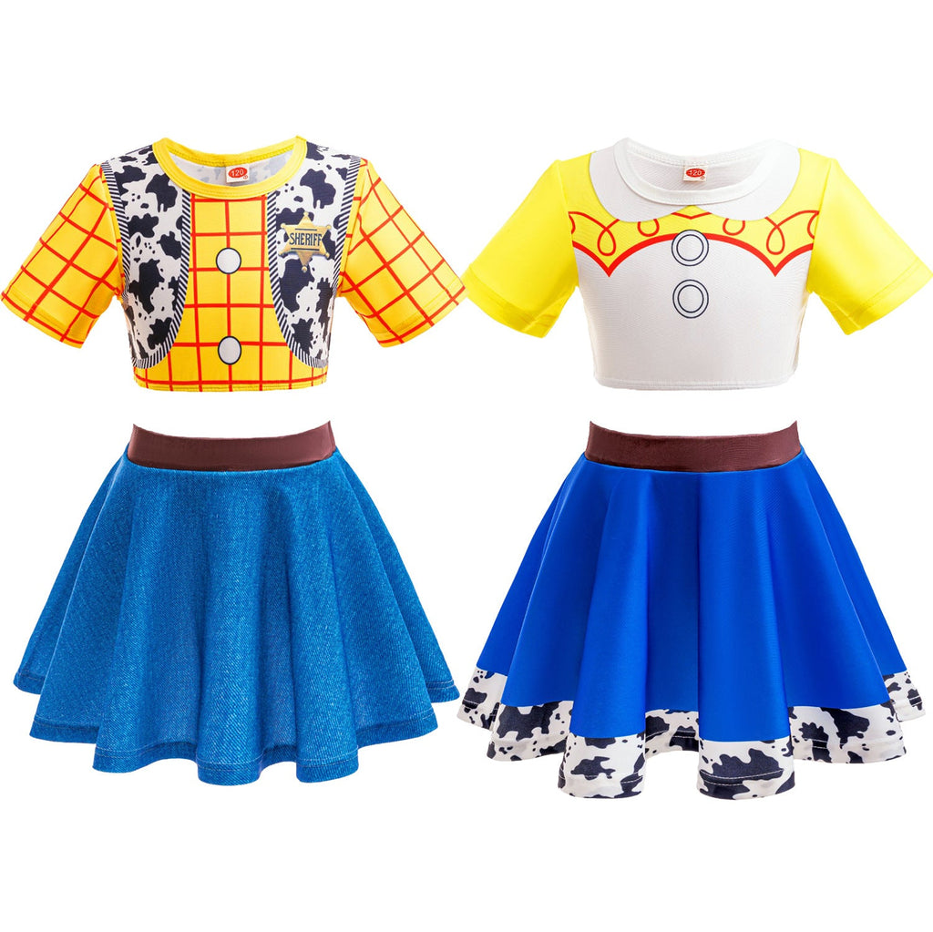 Disney Toy Story Woody Jessie Girl Dress Costume Dresses For Girls