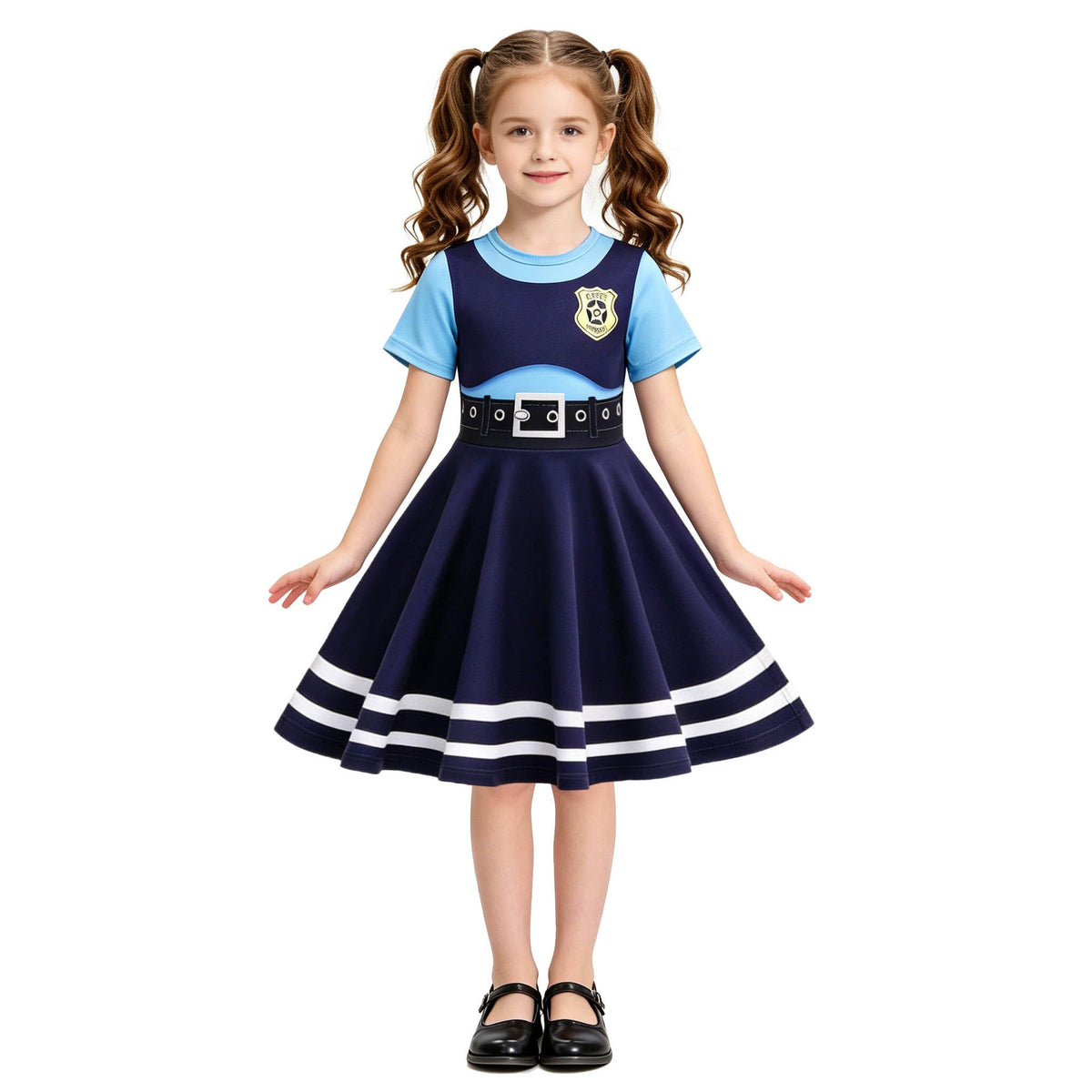 Zootopia 2 Judy Hopps  Girl Dress Costume Bunny Officer Set Cosplay For Girl