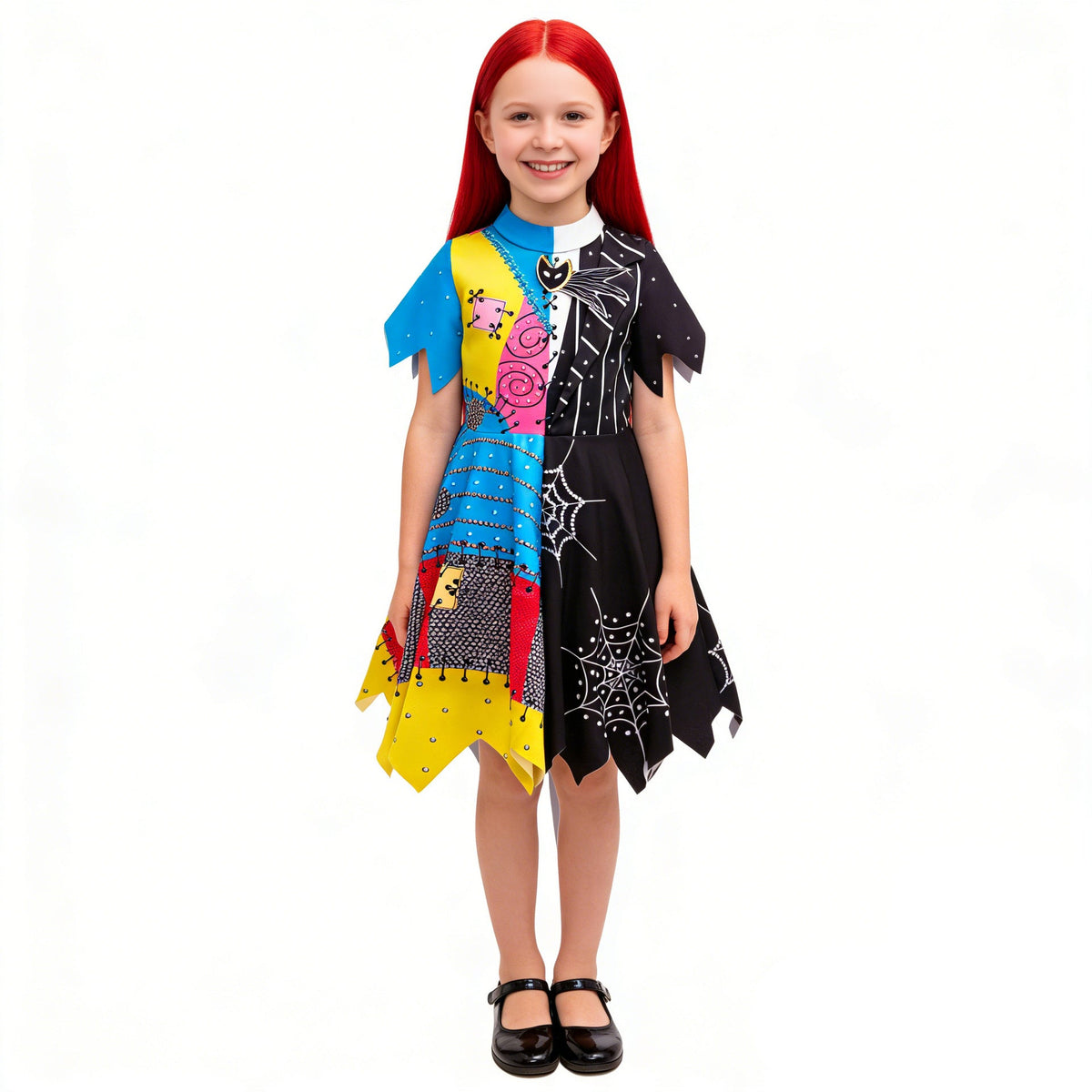 The Nightmare Before Christmas Sally New Girl Costume Dress Cosplay Party Holiday