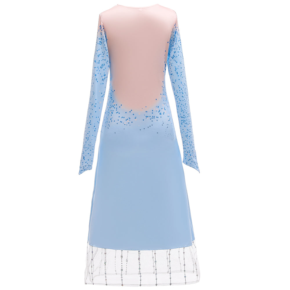 Frozen 2 Kids Girl Elsa Costume Dresses Blue Pants Coat Outfit For Party Holiday