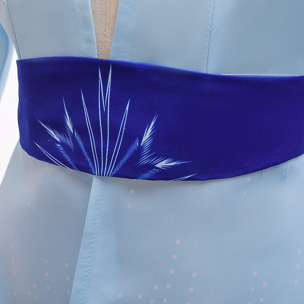 Frozen 2 Kids Girl Elsa Costume Coat Cloak Outfit For Party Holiday