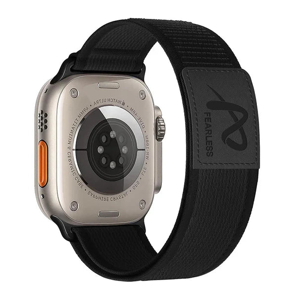 Leather Label Trail Loop Nylon Band