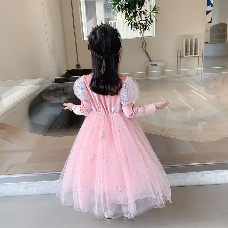 Frozen Princess Elsa Dress Girl Dress Costume Dresses For Cosplay Party Holiday  Birthday Halloween