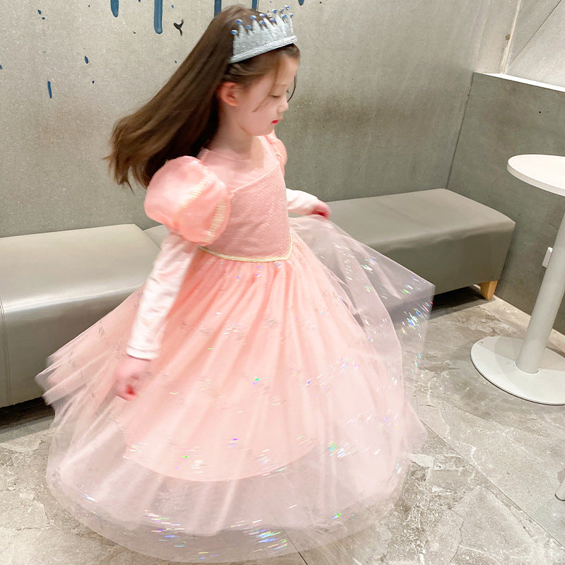 Frozen 2 Girl Princess Elsa Costume Dresses For Halloween Christmas Party Holiday