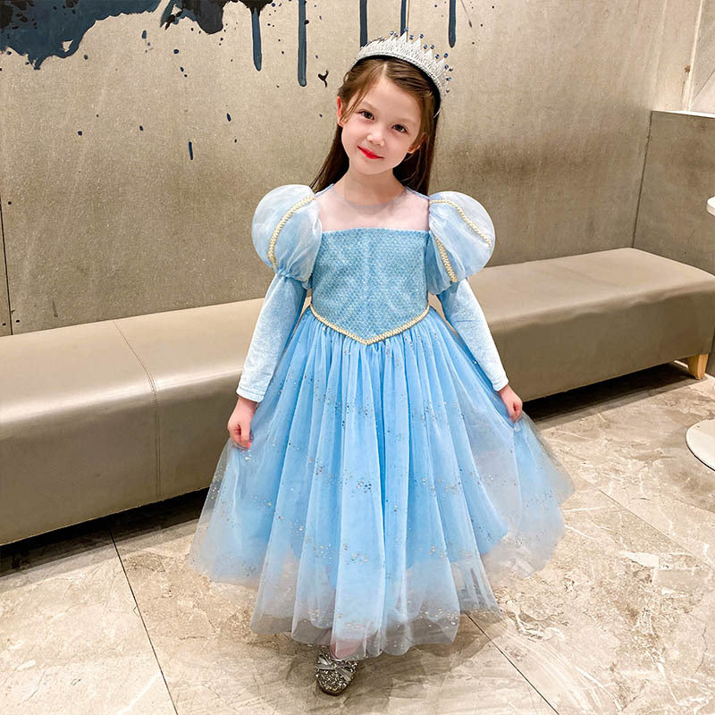Frozen 2 Girl Princess Elsa Costume Dresses For Halloween Christmas Party Holiday