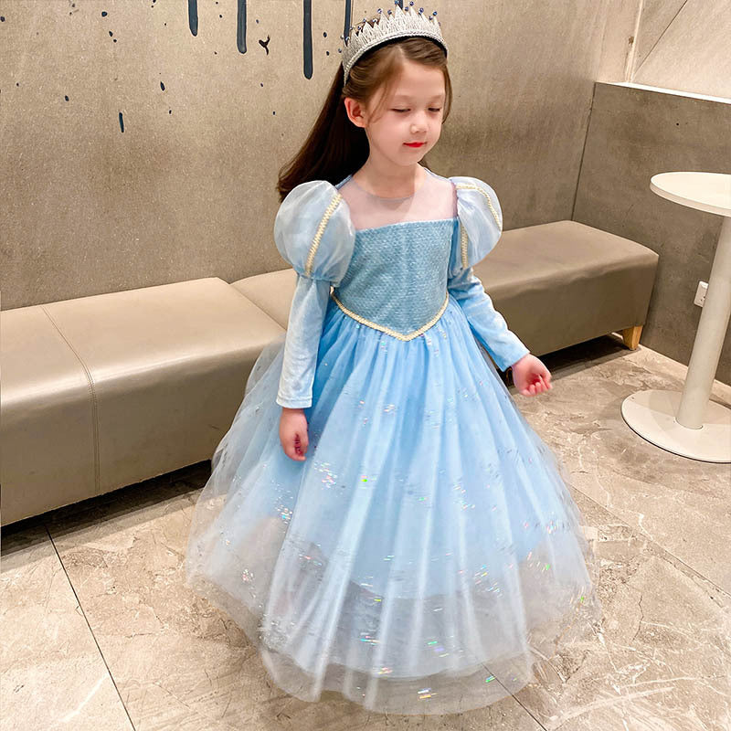 Frozen 2 Girl Princess Elsa Costume Dresses For Halloween Christmas Party Holiday