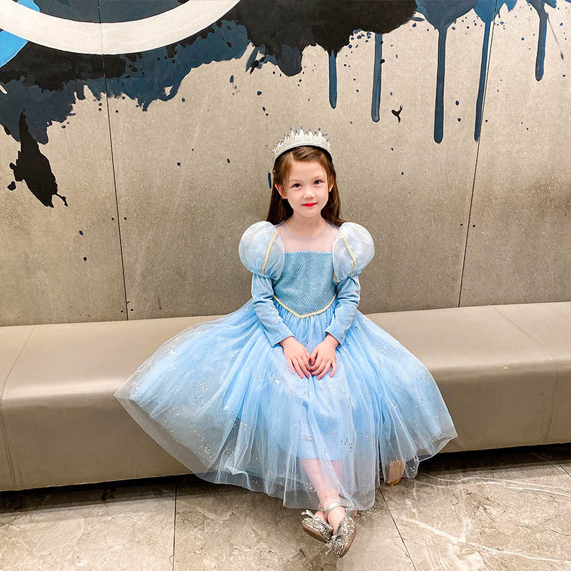 Frozen 2 Girl Princess Elsa Costume Dresses For Halloween Christmas Party Holiday