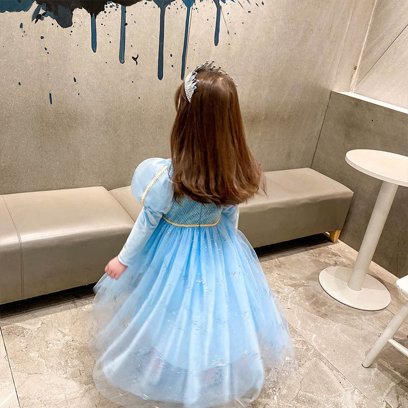 Frozen 2 Girl Princess Elsa Costume Dresses For Halloween Christmas Party Holiday