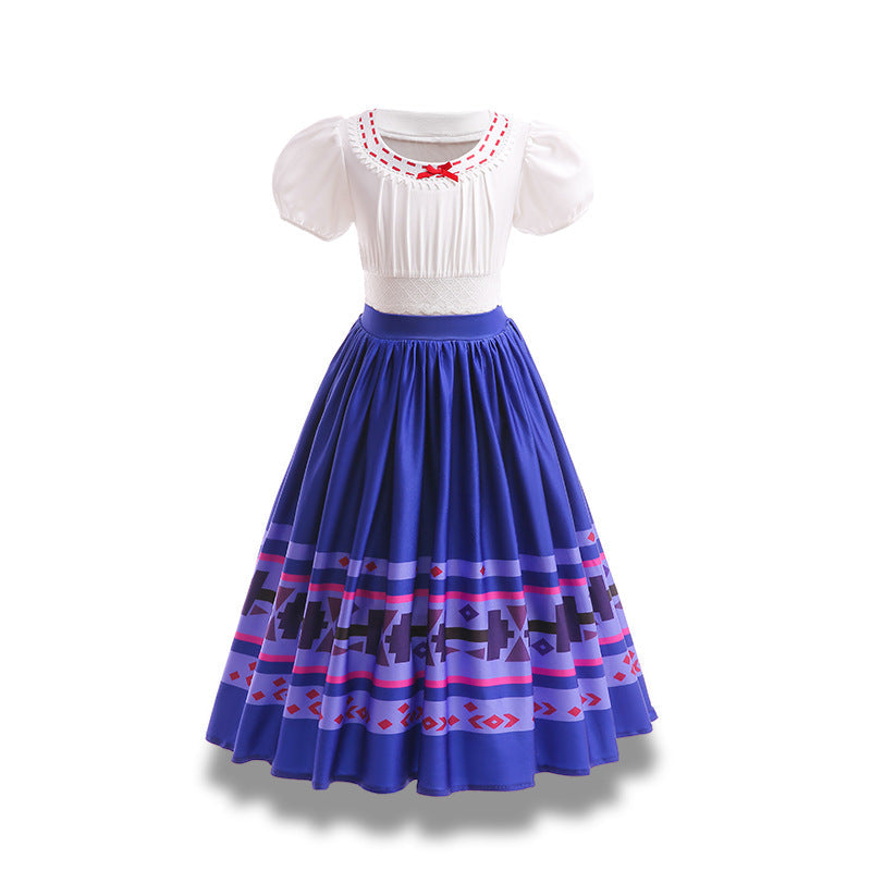 New Girl Encanto Inspired Cosplay Luisa Costume Dress