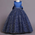 Flower Girl Dress Bow Wedding Dress Sequin Princess Dress Birthday Costume Party Holiday