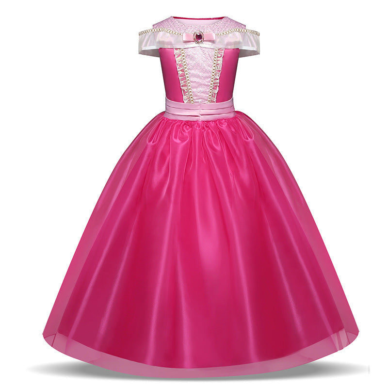New Girl Costume Dresses Aurora Princess For Party Holiday Halloween Birthday