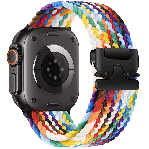 Elastic nylon parachute buckle watch strap