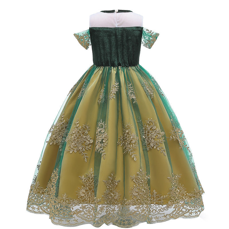 Anna Princess Girl Costume Dress New Cosplay Party Holiday Wedding Dress Birthday Halloween