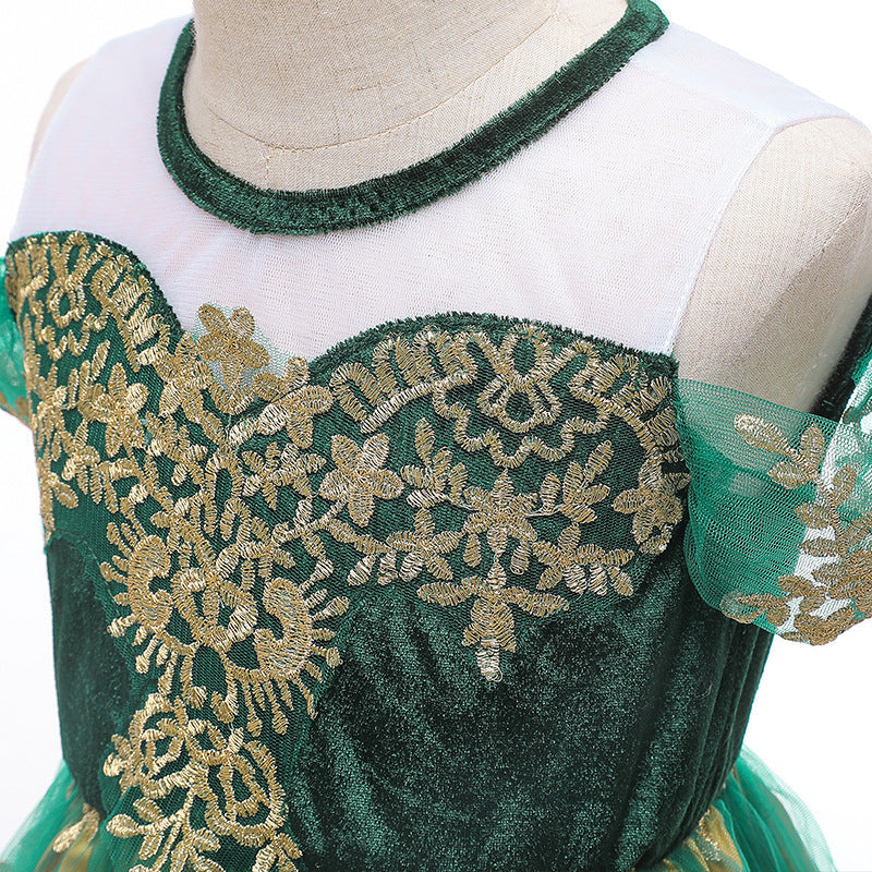 Anna Princess Girl Costume Dress New Cosplay Party Holiday Wedding Dress Birthday Halloween