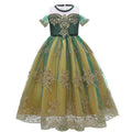 Anna Princess Girl Costume Dress New Cosplay Party Holiday Wedding Dress Birthday Halloween