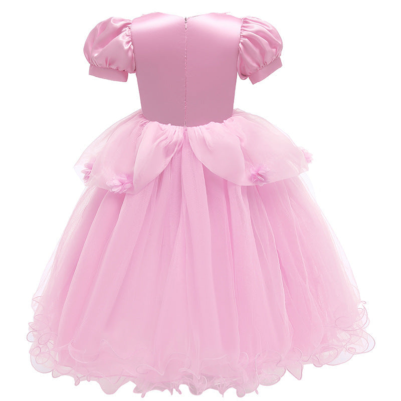 Flower Girl Dresses Kids Cinderella Princess Costume For Wedding Birthday Holiday Party