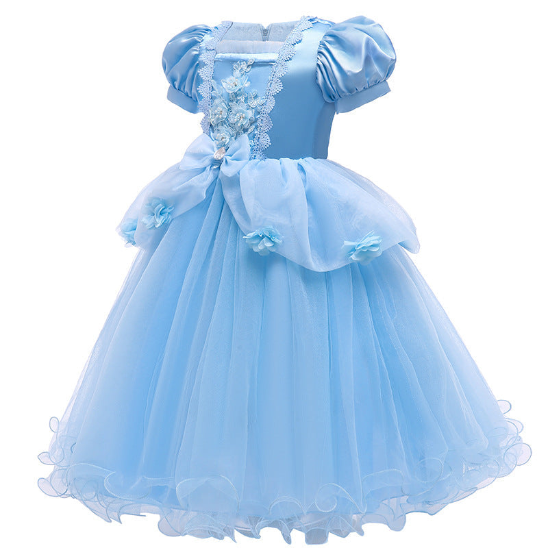 Flower Girl Dresses Kids Cinderella Princess Costume For Wedding Birthday Holiday Party