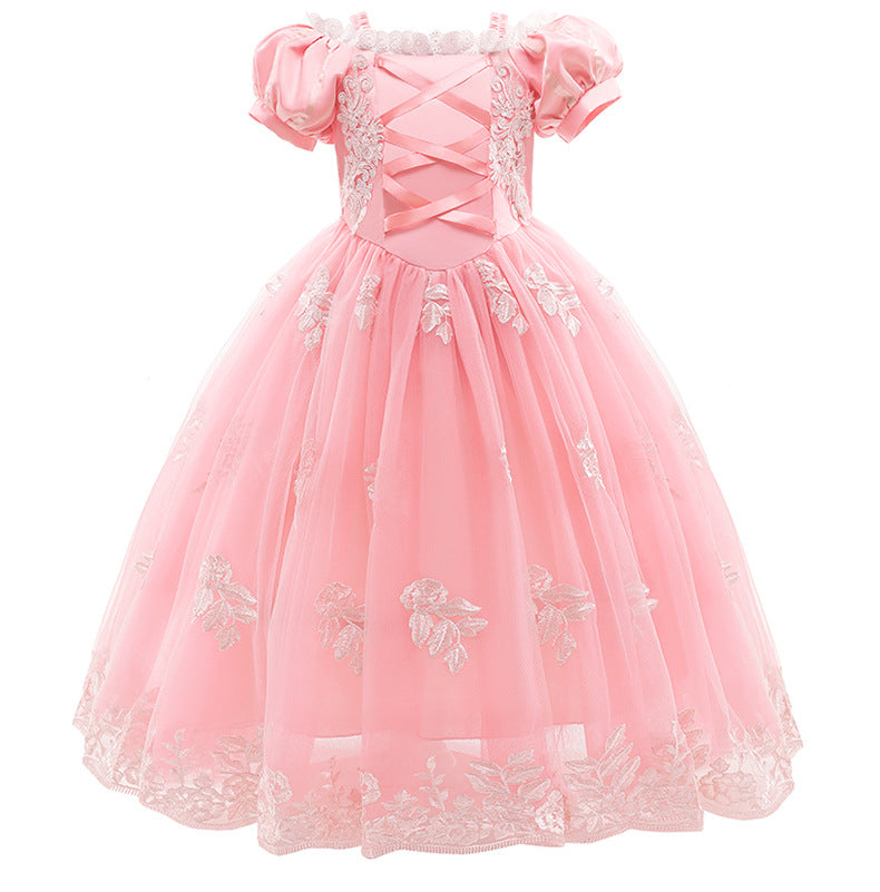New Rapunzel Princess Girl Costume Dresses Flower Girls For Halloween Bithday Holdiay Party
