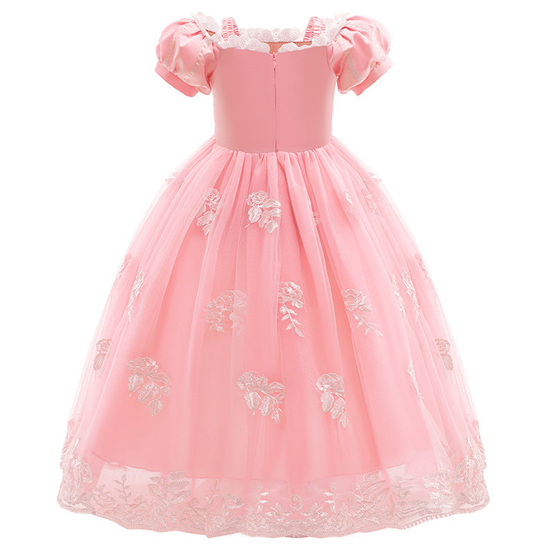 New Rapunzel Princess Girl Costume Dresses Flower Girls For Halloween Bithday Holdiay Party