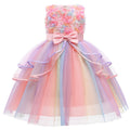 Flower Girl Dresses Sequins Princess Kids Dress For Formal Wedding Holiday Birthday Party