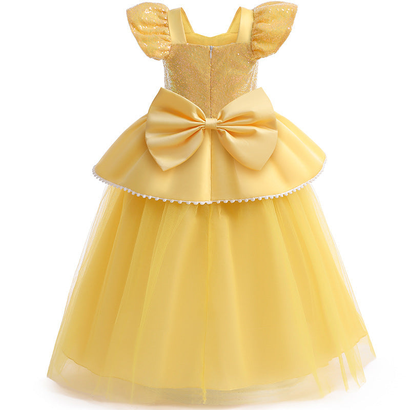 New Girl Belle Costume Dress For Cosplay Halloween Holiday Party